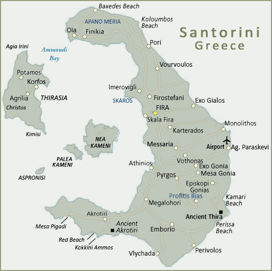 Santorini Travel and Holidays | Santorini Island Information